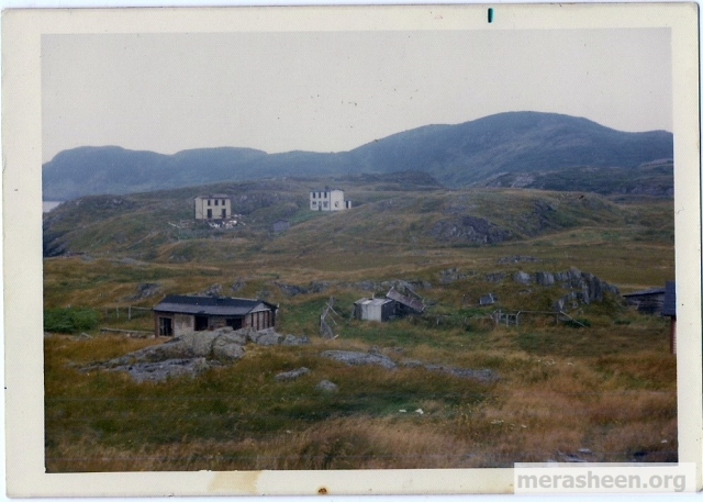 Pictured above the remains of Dora Best's shop are the houses of Bill &amp;amp; Leona Fulford and Mrs. Mary Fulford.&amp;nbsp;