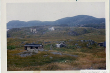 Pictured above the remains of Dora Best's shop are the houses of Bill &amp;amp; Leona Fulford and Mrs. Mary Fulford.&amp;nbsp;