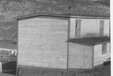 Joey and Lucy Pitcher's house out on Pitcher's Point.&amp;nbsp;&amp;nbsp;Joey came to Merasheen around 1896 from Hopeall to fish on a schooner for Billy Best.&amp;nbsp; He was a skilled boat builder and around 1901 he acquired the former Best's hay meadow on Pitcher's Point in return for rebuilding their schooner.