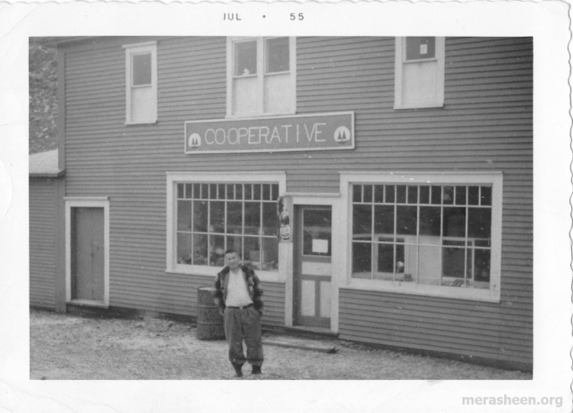 The Co-op in July 1955 with Paddy Hann.