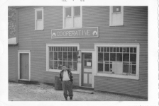 The Co-op in July 1955 with Paddy Hann.