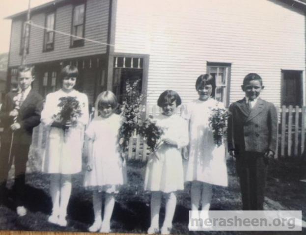 Leo Hennessey, Alice Wilson, Mary Agnes, Laura Hennessey, Margaret and Tom Ennis