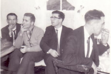 Jim Pittman, Phonse Best, Kevin Pomroy, Joe Casey.&amp;nbsp;Picture taken at Mrs. Annie Leonard’s in St. Leonard’s