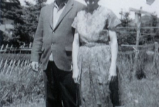 Jim Pittman with his mother Maggie 1969