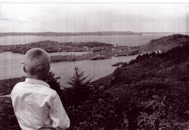 20 View from the Long Point Hill with a young Basil Rose c1965