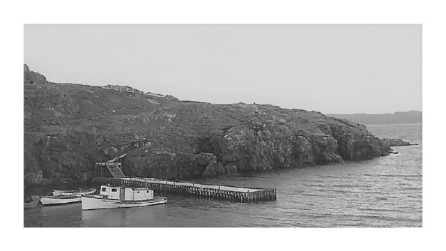 58 Little Merasheen breakwater with Father Lewis' boat, the "Diamond Jubilee"&amp;nbsp;