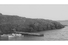 58 Little Merasheen breakwater with Father Lewis' boat, the "Diamond Jubilee"&amp;nbsp;