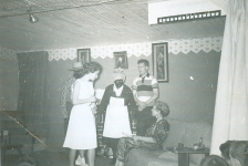 Here are Martin Connors, Lucy, Dora Best, Clem and Bride.